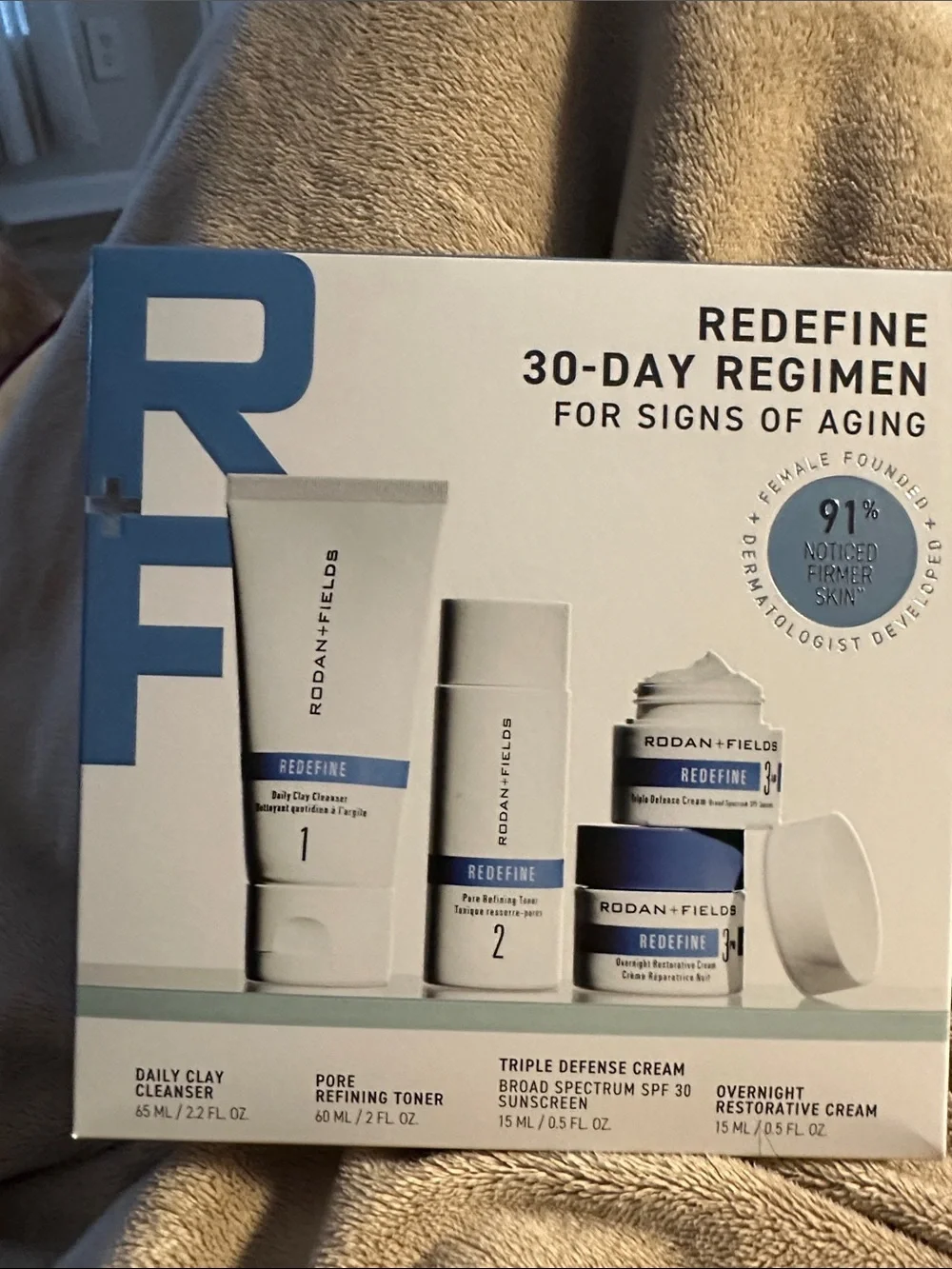 Rodan + Fields Skincare Regimen - Blue & White
